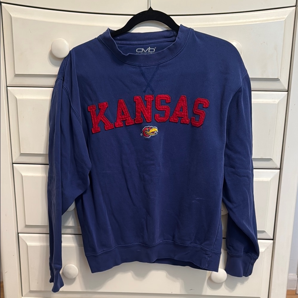 University of Kansas Navy Blue Crewneck Sweater